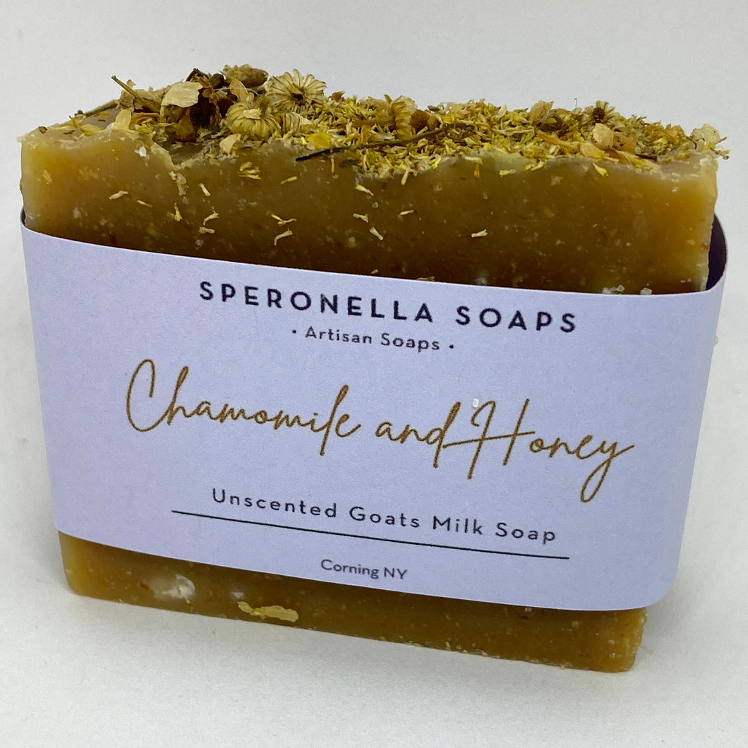 Unscented Chamomile and Honey Goats Milk Soap