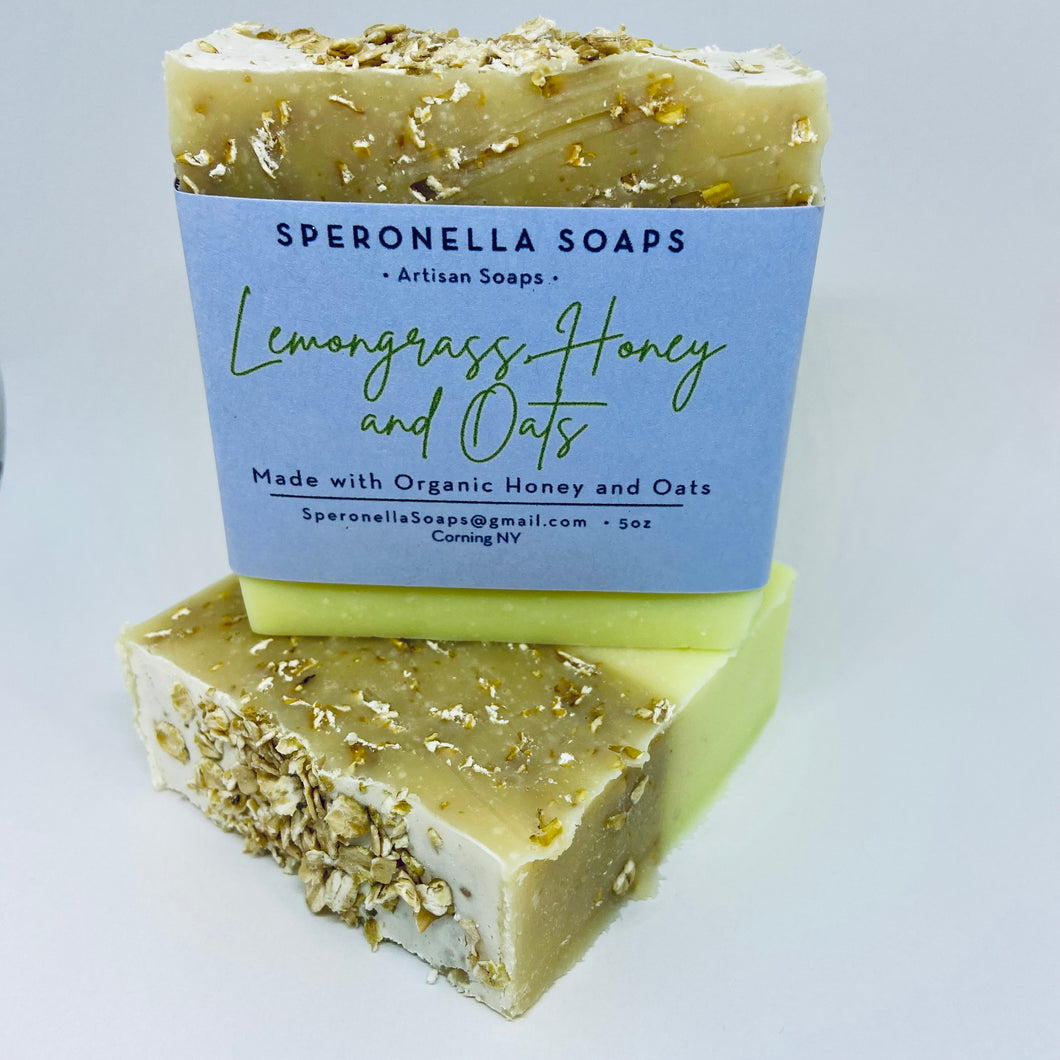 Lemongrass, Honey and Oat Soap